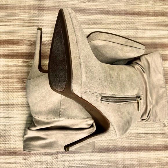NIB Jessica Simpson Gaiven Slouchy Platform Stiletto Ankle Booties Beige Sz 8 - Picture 5 of 8